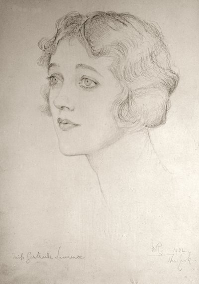 Miss Gertrude Lawrence, 1924 by Violet Manners